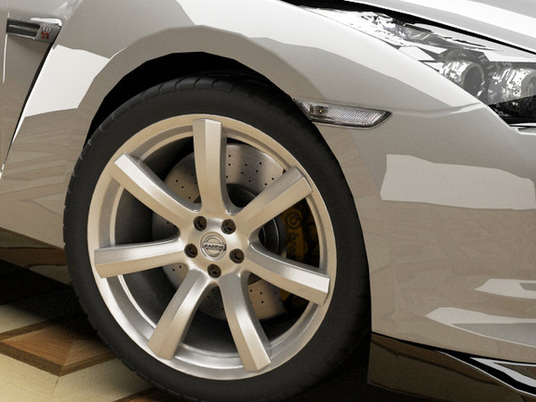 3d max nissan gt-r standard materials - Nissan GT-R STANDARD MATERIALS by fabelar